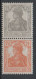 Z187/ Deutsches Reich Zusammendruck S11a Geprüft Infla Berlin Postfrisch/ ** - Postzegelboekjes & Se-tenant