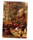 Carte Tableau  Jeu Quille  Vignette Distingo Taxé  Cachet Ornans Flamme  Musee Courbet  Retour - Paintings
