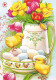 Postal Stationery - Chicks - Easter Flowers - Eggs - Red Cross 2006 - Suomi Finland - Postage Paid - Lars Carlsson - Postal Stationery