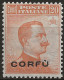 TRCO4NA -1923 Terre Redente/Corfù, Sassone Nr. 4, Francobollo Nuovo Senza Linguella **/ - Corfu