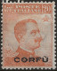 TRCO4L -1923 Terre Redente/Corfù, Sassone Nr. 4, Francobollo Nuovo Con Traccia Di Linguella */ - Corfou