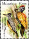 Malaysia 2013 MiNr. 2024 - 2027 (Block 166) BIRDS Woodpeckers 3V + S/sh MNH** 7,40 € - Climbing Birds