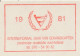 Meter Cut Netherlands 1981 International Year Of Disabled Persons - Handicaps