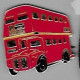 @@ Bus Autobus Autocar à Impériale à 2 Niveaux Angleterre Rouge (1.9x2.6) @@aut05 - Trasporti