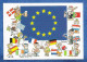 CPM Illustrateur BARBEROUSSE - LES DOUZE DE L' Europe Avec Leur Drapeau En Chat Humanisé - Tirage 300 Exp - Barberousse