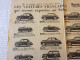 Catalogue Vente Automobiles Citroén Traction Bugatti  Aston Martin  Etc + Tarifs Salon 1951 Couverture Photo Hamilton - Automobili