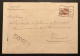 Lettre EXPRES Affr. OBP 77 Obl. Cachet Télégraphique NIMY - 1905 Barbas Largas