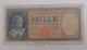 BANKNOTE MONEY PAPER 1000 LIRE SERIES E 434 SIGNED CARLI RIGA 14-08-47 DATE DECREE NO CATALOG RARA SNC - 1000 Liras