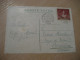 LISBOA 1953 Expo Filatelica Int. Cancel D. Maria II Slight Damaged Bilhete Postal Postcard PORTUGAL - Storia Postale