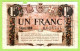 FRANCE / CHAMBRE De COMMERCE / NICE - ALPES MARITIMES / 1 FRANC / 30 AVRIL 1920 / N° 0.023.744 / SERIE 110 - Chambre De Commerce