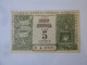 Italy 5 Lire 1959 Buono Rendita/Bonne Rente/Rental Voucher UNC See Pictures - Autres & Non Classés