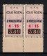 Algérie Colonies Françaises Colis Postaux Paire BDF N° 77a ** / MNH  Scan Recto / Verso - Paketmarken