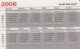 CALENDARIO 2006 FORMATO PICCOLO (MH411 - Petit Format : 2001-...