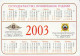 CALENDARIO 2003 FORMATO PICCOLO (MH404 - Tamaño Pequeño : 2001-...