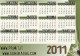 CALENDARIO 2011 FORMATO PICCOLO (MH395 - Tamaño Pequeño : 2001-...