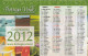 CALENDARIO 2012 FORMATO PICCOLO (MH270 - Petit Format : 2001-...