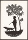 Chasseur Avec Son Chien - Par W. Tj. Lever - Scherenschnitt - Silhouette