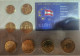 Autriche Série Euros Complète Vergoldet - Dorée 24 Carats - Oostenrijk