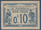 PHILIPPEVILLE - BON Pour 0fr 10 - Notgeld