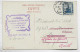 EGYPTE 10M PD CARTE ALEXANDRIE 1924 TO BANGUI CONGO FRANCAIS REEX EN FRANCE LA MANCHE - 1915-1921 British Protectorate