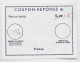 FRANCE COUPON REPONSE 1,10 1.35 GRENOBLE REPUBLIQUE - Antwoordbons