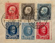 Lettre Poste Aérienne "Raid Rubin" Affr. Petit Montenez 212+214+215 OBP + Houyoux OBP 206+207+256 + PA Congo Belge - 1915-1920 Albert I.