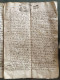 Delcampe - RARE - Document Notarié Avec Deux Cachets GBN De Montauban 1690 (sous Louis XIV) - ....-1700: Precursori