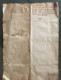 Delcampe - RARE - Document Notarié Avec Deux Cachets GBN De Montauban 1690 (sous Louis XIV) - ....-1700: Precursors