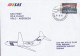 Norway SAS First DC-9 Flight OSLO-ABERDEEN 1992 Cover Brief Lettre Europa CEPT Stamp (2 Scans) - Covers & Documents