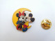 Beau Pin's En EGF , Disney , Minnie Et Mickey  , Croissant De Lune  , Signé Disney - Disney