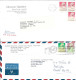 HONG KONG. Timbres De 1987 Sur 8 Enveloppes Ayant Circulé. Elizabeth II Selon Type « g ». - Storia Postale