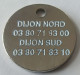 Jeton De Caddie - Automobiles - CITROËN - DIJON NORD - SUD - En Métal - - Trolley Token/Shopping Trolley Chip