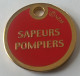 Jeton De Caddie - SAPEURS POMPIERS - En Métal - Neuf - - Trolley Token/Shopping Trolley Chip