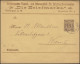 Württemberg PS 2 Streifband Die Briefmarke ESSLINGEN-BAHNHOF 27.11.1894 - Enteros Postales