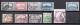 Ungarn, 10 Unterschiedl. Briefmarken Mit Dreipunkt-Lochung, Gest. (19574E) - Collezioni
