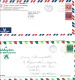 HONG KONG. 8 Enveloppes Ayant Circulé. Elizabeth II Selon Type De 1982. - Lettres & Documents