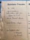 Delcampe - Resistance Francaise Carnet De  Requisition Avec 13 Ecrite  Aout Sept 1944 En Isere Signee Valmy - 1939-45