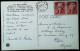 ► U.S. Scott # 1054 (o) 1954 - Jefferson 2c (Joint Line Pair) On WALL STREET CARD For French Algeria - Cartas & Documentos