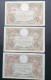 3 Billets. 100 Francs Merson. A Voir. - 100 F 1908-1939 ''Luc Olivier Merson''