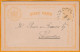 1894 - QV - GOVERNMENT OF BRITISH NORTH BORNEO - 1 Penny Postcard Stationery From SANDAKAN To The City (Malaysia Today) - Bornéo Du Nord (...-1963)