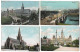 4 Postcards Lot UK Scotland Glasgow Bridge Cathedral George Square Municipal Building Posted 1904-1907 - Lanarkshire / Glasgow