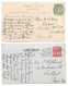 2 Postcards Lot UK Scotland Aberdeenshire Balmoral Castle Royal Residence Posted 1910 & 1931 - Aberdeenshire