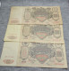 100 Rubles 1910 Of The Russian Tsarist Empire In A Lot Of 3 Pieces - Russie