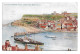 Postcard UK England Yorkshire Whitby East Cliff From West Cliff Harbour Pleasure Steamer Posted 1914 Celesque - Whitby