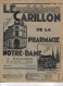 49 - CHOLET - Revue Peu Courante " Le Carillon De La Pharmacie Notre Dame J. Soulard " - 1939 - Pays De Loire