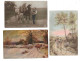 3 Postcards Lot Horses Donkey Agriculture Farming Farm Animals Rural Life All Posted - Elevage