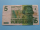 5 Vijf Gulden ( 28 Maart 1973 ) Nederlandse Bank ( For Grade, Please See SCANS ) Circulated ! - 5 Gulden