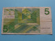 5 Vijf Gulden ( 28 Maart 1973 ) Nederlandse Bank ( For Grade, Please See SCANS ) Circulated ! - 5 Gulden