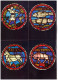 HOROSCOPE - SIGNES DU ZODIAQUE - 12 CARTES 10x15cm - VITRAUX DE LA CATHEDRALE DE LAUSANNE - TB - Astrology