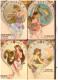 HOROSCOPE - SIGNES DU ZODIAQUE - 12 CARTES 10x15cm - ART NOUVEAU - JUGENDSTIL - TB - Astrología